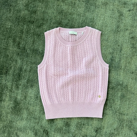 Pink Sandro Wool Sweater Vest - Picture 1 of 5